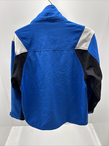 Reebok Jacke Jugend L (14/16) blau schwarz Full Zip Kapuze Fleece gefüttert Zipper - Bild 4 von 7