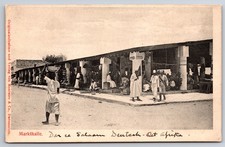 Market Scene German East Africa Dar es Salaam Tanzania c1910 Postcard