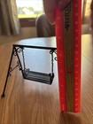 Art Metal Wire Handmade Dollhouse Miniature Decorative Bench Swing — photo 6