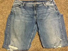 Silver Jean Co boyfriend 40x29 Mens Distressed Denim Medium Wash Blue Jeans