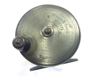 Chevalier Bowness & Bowness Makers 230 Strand London 4,25'' Messing Lachs Rolle...