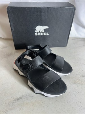 Sorel Kinetic  Impact Sling Black Sea Salt Womens Size 6