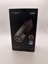 M.2 NVMe PCIe SSD Enclosure Built-in Cooling Fan and Write Protection Switch