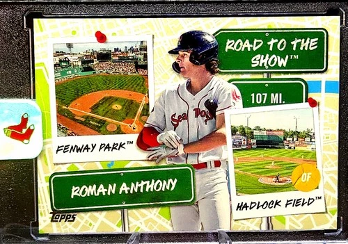Roman Anthony ROOKIE WHITE TOPPS INSERT RC | INVESTMENT CARD W CASE | RED SOX