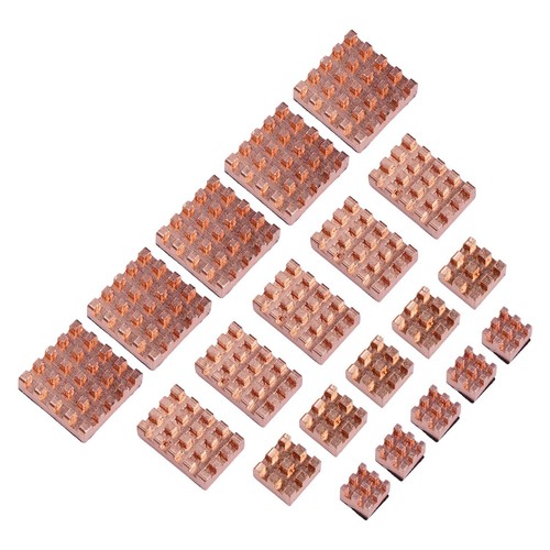 Kühlkörper Effizienz Boost Pack 20 Reinkupfer Einheiten für Raspberry Pi B - Picture 4 of 12