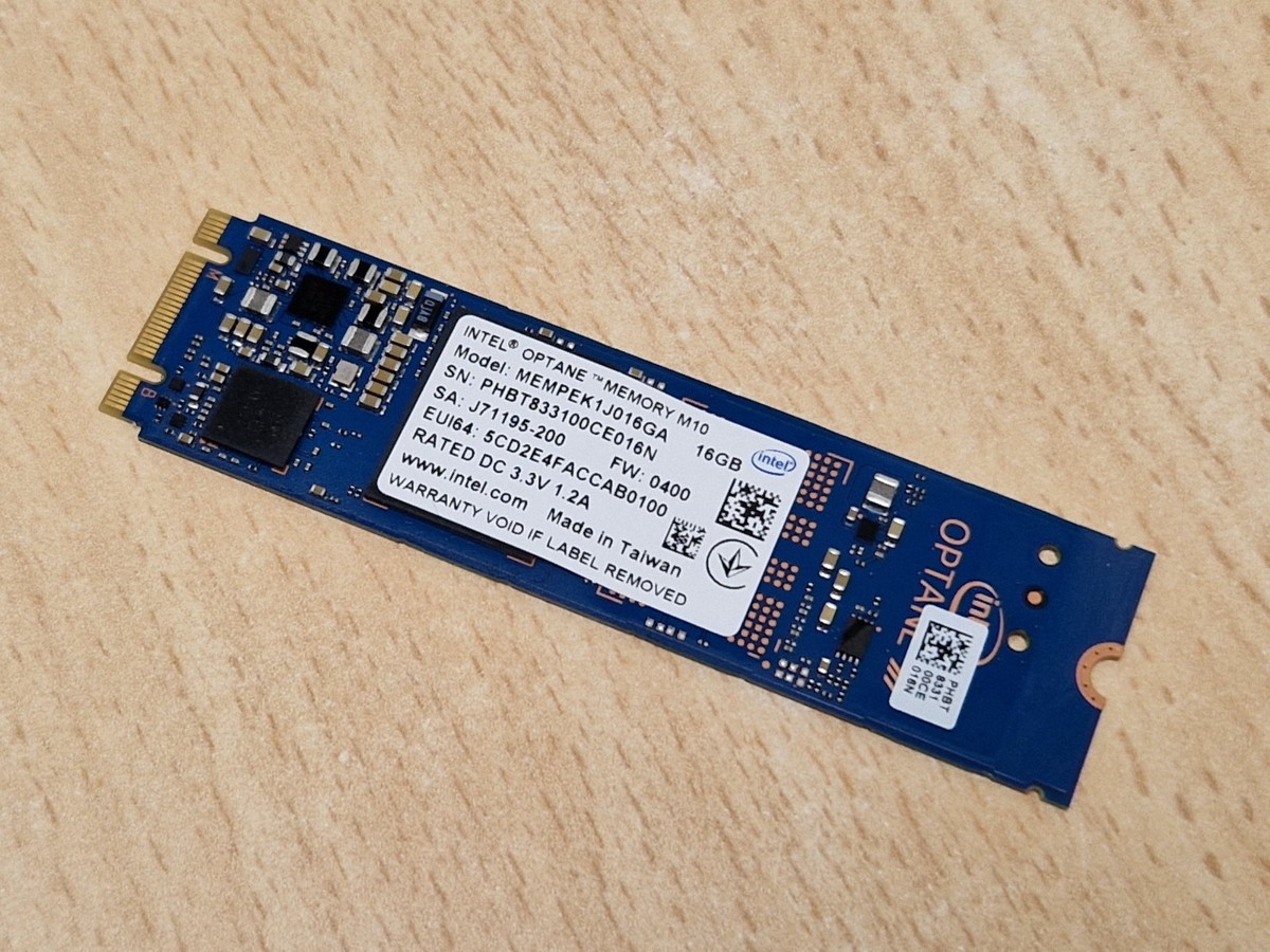 Intel Optane Memory M10 16GB 2280 PCIe NVME MEMPEK1J016GA