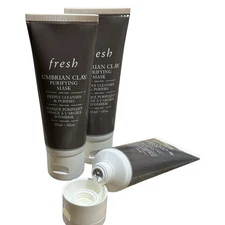 3x Fresh Umbrian Clay Pore Purifying Mask 1oz Travel = 3 oz In Total Sealed