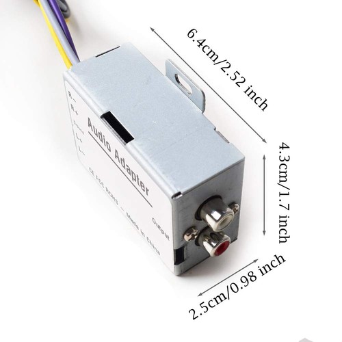 Car Stereo Audio Speak Signal Hi-Low Converter for Auto Amp Subwoofer Am - Picture 5 of 7