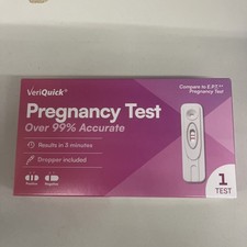 2 VeriQuick Pregnancy TestOver 99 AccurateResults in 3 MinutesDropper Included