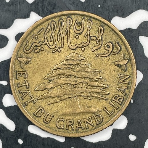 1925 Lebanon 5 Piastres Lot#F8921