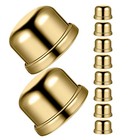  10pcs Table Lamp Shade Finial Cap - Golden Decorative Screw Knob Lamp Finials