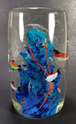 Blown Art Glass Aquarium Fish Paperweight Pillar Sculpture 6.25" Nautical Reef — photo 8