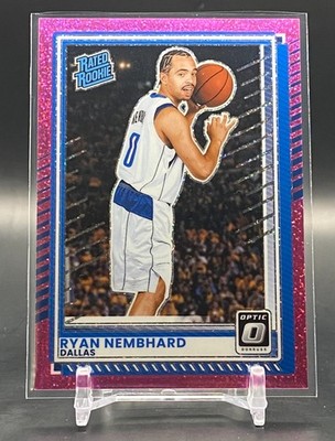 Ryan Nembhard 2025-26 Donruss Optic Rated Rookie Pink Glitter #/275 Mavericks