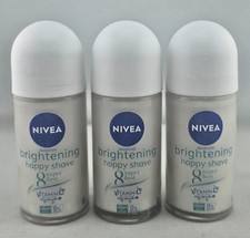 Nivea Brightening Happy Shave 8 Superfood Roll-On Deodorant, 1.7oz PACK OF 3 