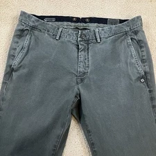 MASON'S Real Thing Limited Edition Men 34W x 34L Gray Cotton Stretch Chino Pants