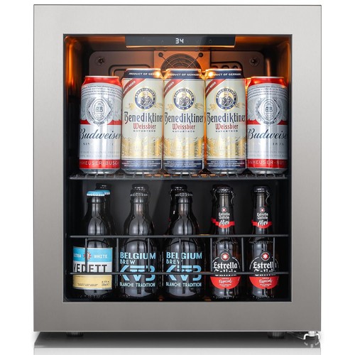 Ca'Lefort 65 Can Beverage Refrigerator Cooler 1.62 Cu.Ft Mini Fridge Drinks Soda