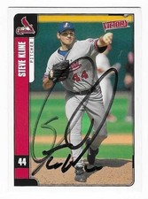 STEVE KLINE 2001 VICTORY AUTOGRAPHED SIGNED # 320 ST. LOUIS CARDINALS