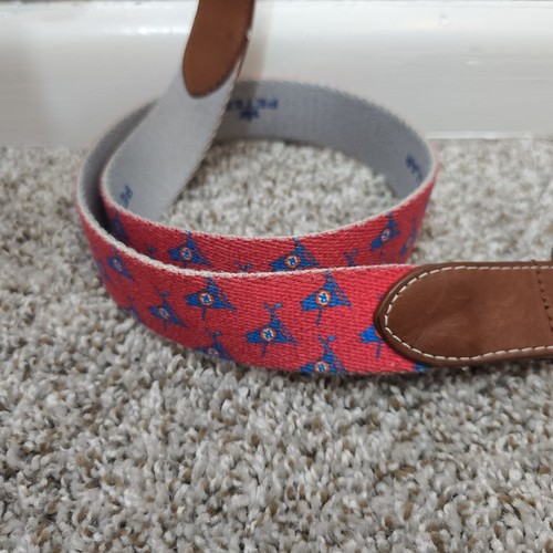 Peter Millar Golf Belt Size 34 Golf Club R Flag - Picture 2 of 8