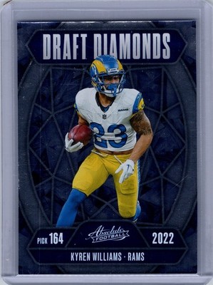 Kyren Williams 2025 Absolute Draft Diamonds Insert Card Rams #DD-KWS (ajf117)