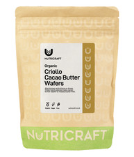 250g OBLEAS ORGÁNICAS DE CACAO / MANTECA DE CACAO de NUTRICRAFT™ - Perú - gotas, botones
