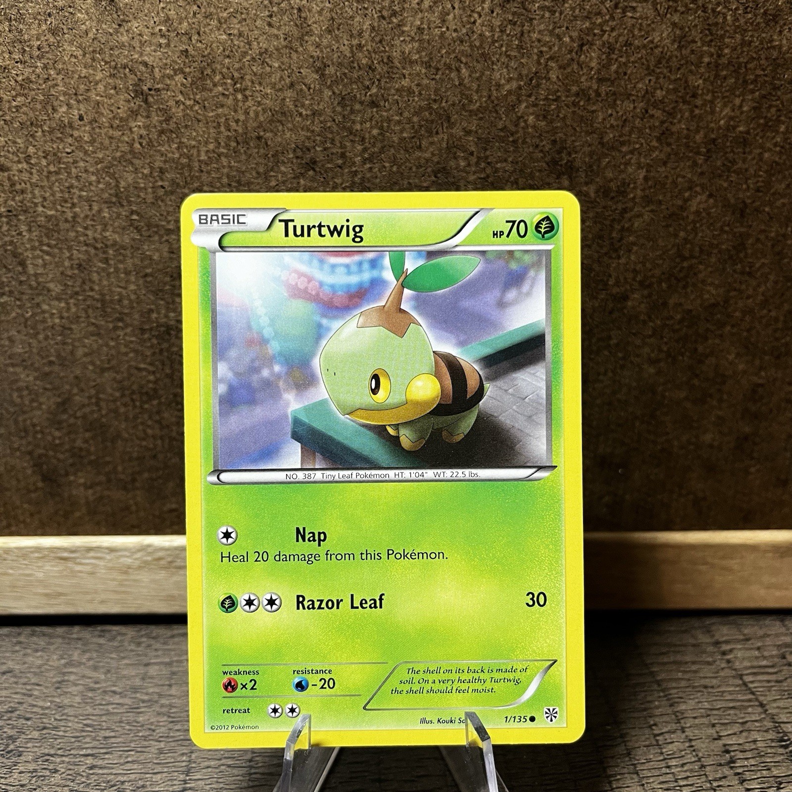 Turtwig 1/135 Plasma Storm Black & White Pokemon TCG Card 