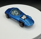 Vintage Hot Wheels Redline Silhouette Blue Hong Kong Base - Great Condition