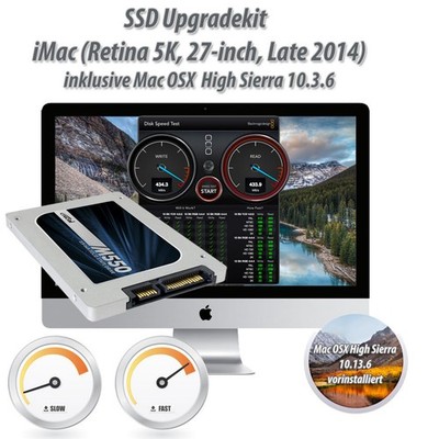 1TB SSD Upgradekit für iMac (Retina 5K, 27-inch Late 2014) inkl.Werkzeug 10.13.6
