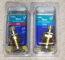SET of Hot Cold Brass Craft Faucet Stem Cartridge - ST0095X ST0094X Replacement