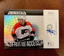 2023-24 Upper Deck Credentials Horizontal Debut Tyson Foerster /35 Rookie Auto