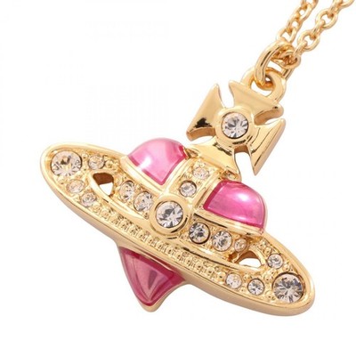 Vivienne Westwood DIAMANTE HEART Orb Necklace Pendant GP