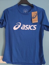 Image of ASICS Women's Running Tshirt Size Small Brand New with Tags Blue