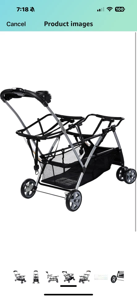 2 cochecitos dobles Snap’N’Go negros - usados dos veces, excelente estado Foto 4 de 4