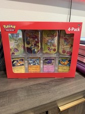 Pok mon TCG Scarlet Violet 151 Mini Tin 4-Pack Sam s Club New Factory Sealed