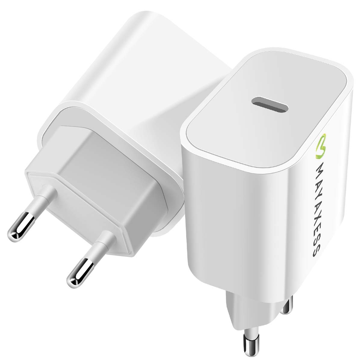 Chargeur USB-C pour iPhone 17 Pro Max bloc blanc rapide 20W - 4