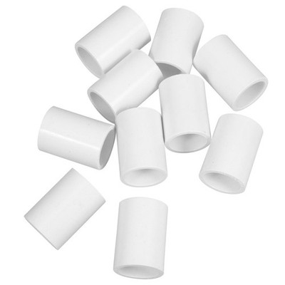 10 Pcs White PVC Pipe Adapter Fittings Socket Connectors for Drain Pipes