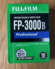 Fujifilm FP 3000B Instant Black White Film 10 Pack Exp June 2016 New Cold Stored