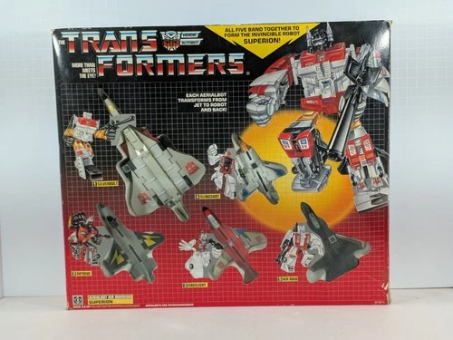 AWESOME Vintage 1986 Transformers G1 SUPERION Aerialbot Gift Set Complete No PPW