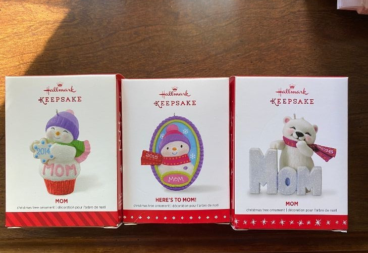 Hallmark Keepsake Christmas Ornaments lot of 3 Mom  #6