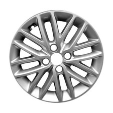 15x5.5 8 Double Spoke Alloy Wheel Painted Sparkle Silver Metallic 560-74776