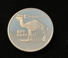 The Camels Are Coming Cigarettes  1oz .999 Silver Round Proof-Like In Capsule
