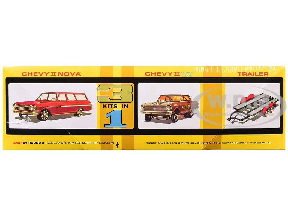 KIT MODELO HABILIDAD 2 INDY DRAG COMBO 3 EN 1 SET MODELO ESCALA 1/25 POR AMT AMT1520 Foto 2 de 4