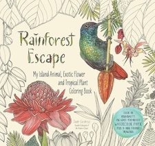 Rainforest Escape: My Island Animal, Exotic Flower and Tropical Plant Color ...