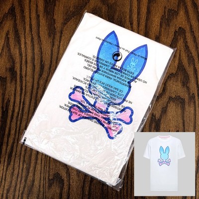 *NEW* Men Psycho Bunny Caspian Graphic Tee WHITE (MT0200237 100)  