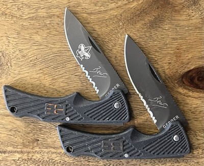 Gerber Bear Grylls Compact Scout Pocket Knife Combo Edge Lock-back (Lot Of 2)