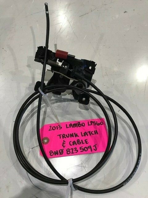 13 LAMBORGHINI GALLARDO LP560 LP550 OEM FRONT TRUNK LATCH CABLE 8W0823509J 08-15