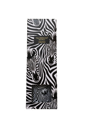 Vila Hermanos ZEBRA Reed Diffuser 100 ml / 3.38 fl oz. JUNGLETOPIA BLACK & WHITE