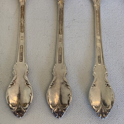 6 International Holmes & Edwards Deep SILVER FASHION Teaspoons Spoon Set 1957 - Picture 5 of 12