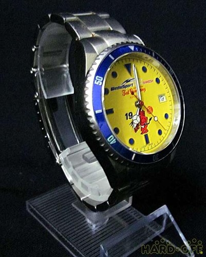 Tedman x Weds Sport x BANDOH Triple Collaboration 3800WS Silver Yellow Watch - Picture 7 of 15