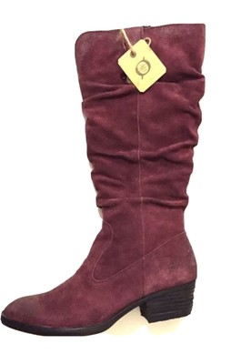 ebay burgundy boots