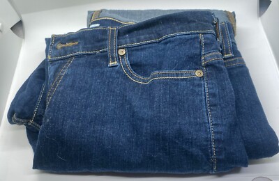 Levis 512 Womens Jeans Size14 M Blue Denim Bootcut Medium Wash High Rise Cuffed